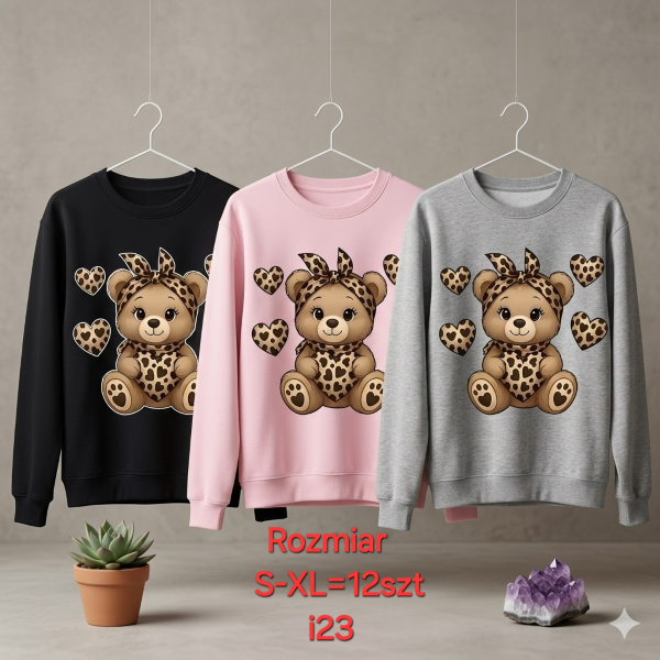 Bluzki damskie Roz S-XL, 1 Kolor Paczka 12 szt
